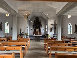 Kapelle Innen vor Orgel Gesamtansicht